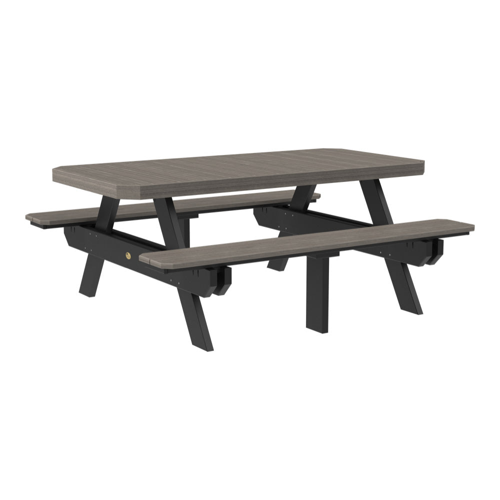 LUXCRAFT 6’ Rectangular Picnic Table