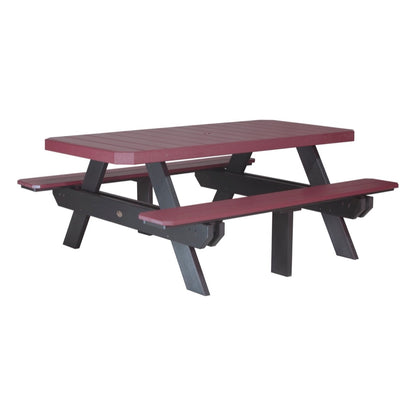 LUXCRAFT 6’ Rectangular Picnic Table