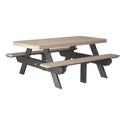 LUXCRAFT 6’ Rectangular Picnic Table