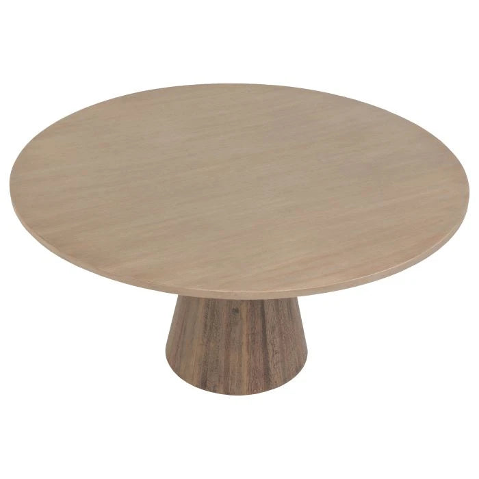 Top view of the FAIRFIELD CHAIR Everett Dining Table showcasing the smooth tabletop - contemporary round dining table