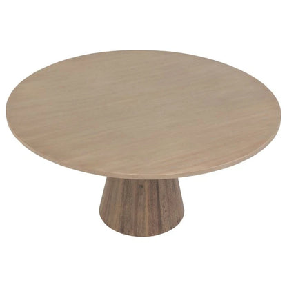 Top view of the FAIRFIELD CHAIR Everett Dining Table showcasing the smooth tabletop - contemporary round dining table