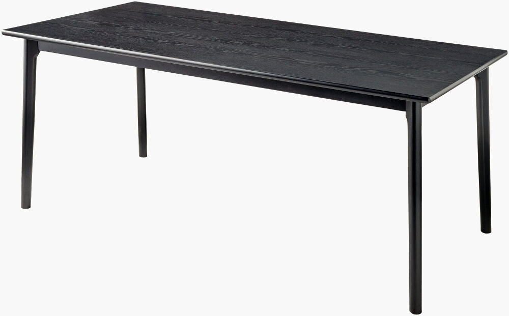 Front angle of Surya Acworth Dining Table showcasing sleek design.