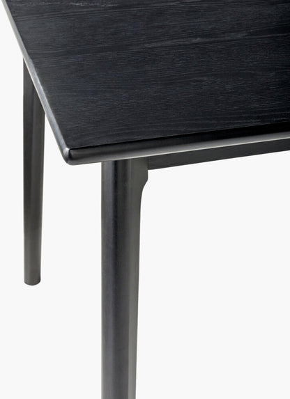 Close-up of Surya Acworth Dining Table corner and leg detailing.