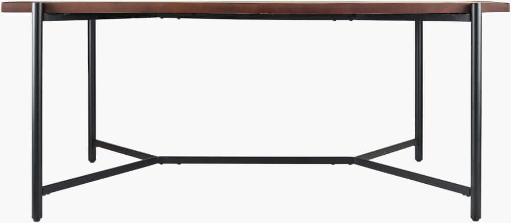 Side view of the Judith Dining Table by Surya showcasing its modern silhouette.