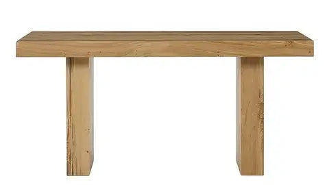 Side view of the Emilia Dining Table, emphasizing its robust rectangular construction.