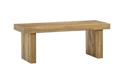 Emilia Small Dining Bench by Case & Canvas in reclaimed French oak.