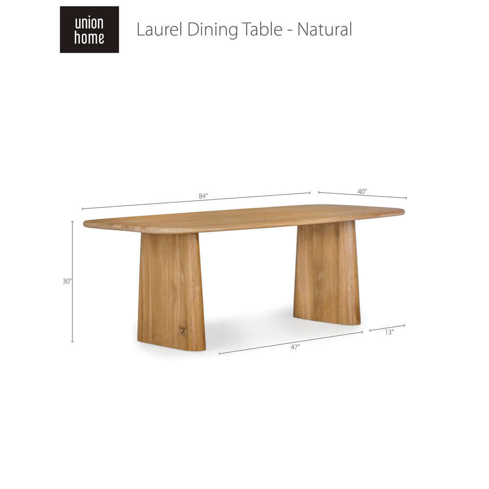 UNION HOME Laurel Dining Table Natural