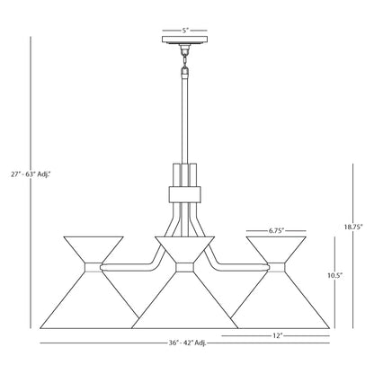 ROBERT ABBEY Cinch Chandelier