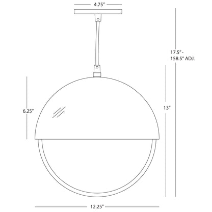 ROBERT ABBEY Mavisten Edition Copernica Pendant Light