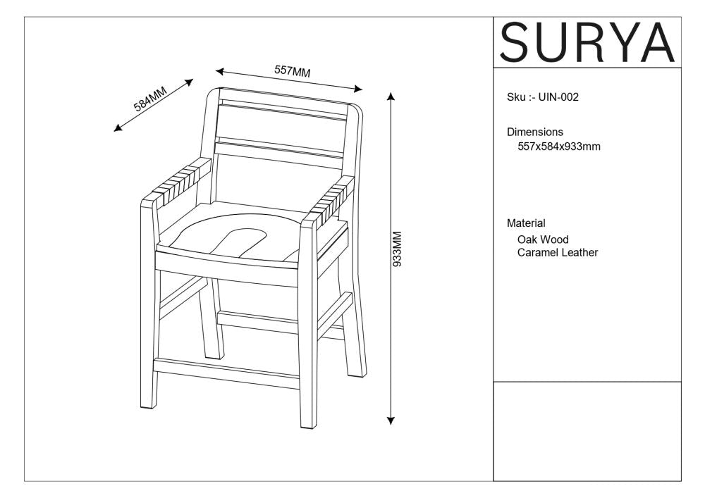 SURYA Uintah Counter Stool 2 Piece