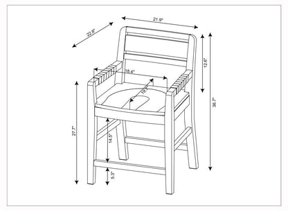 SURYA Uintah Counter Stool 2 Piece