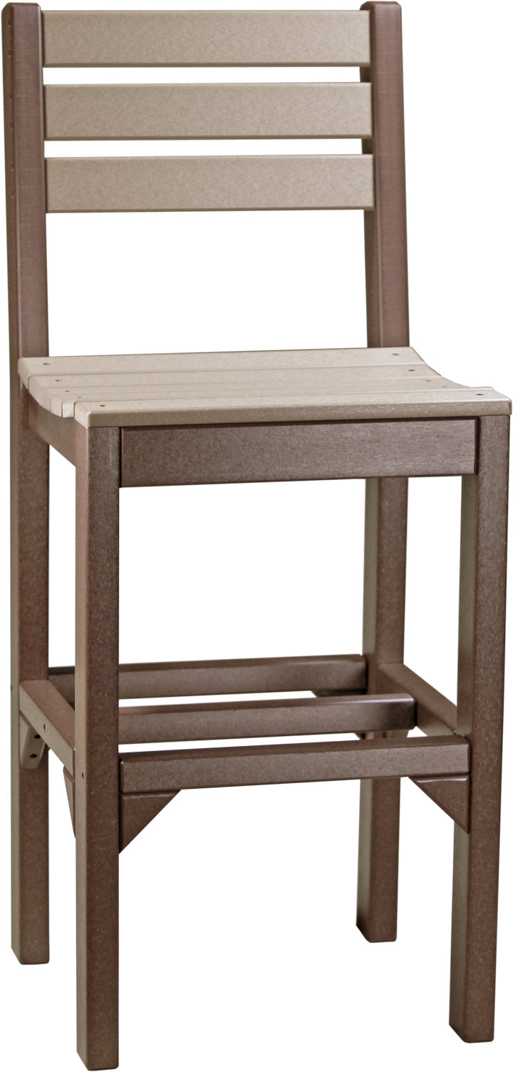 armless outdoor dining chair