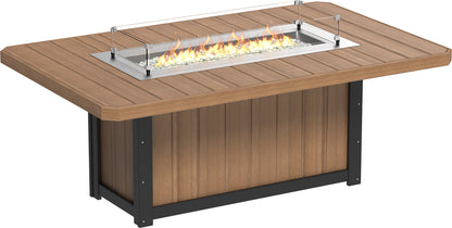 LUXCRAFT Lumin 79" Rectangular Fire Dining Table