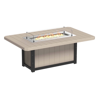 LUXCRAFT Lumin 79" Rectangular Fire Dining Table