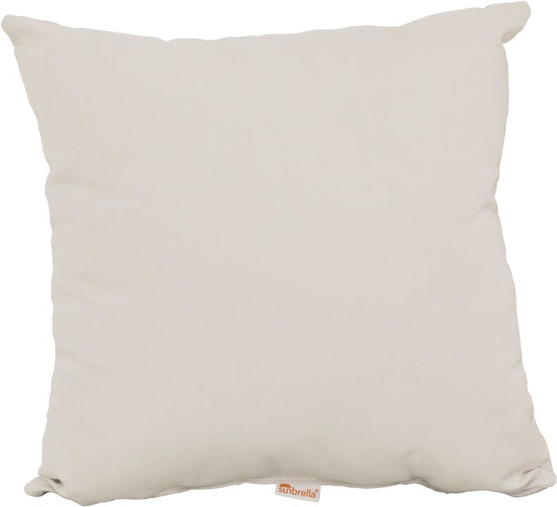 Solid Canvas LuxCraft 19" Throw Pillow, made from Sunbrella® fabric, blending seamlessly into any decor style.