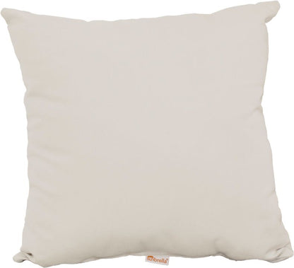 Solid Canvas LuxCraft 19" Throw Pillow, made from Sunbrella® fabric, blending seamlessly into any decor style.