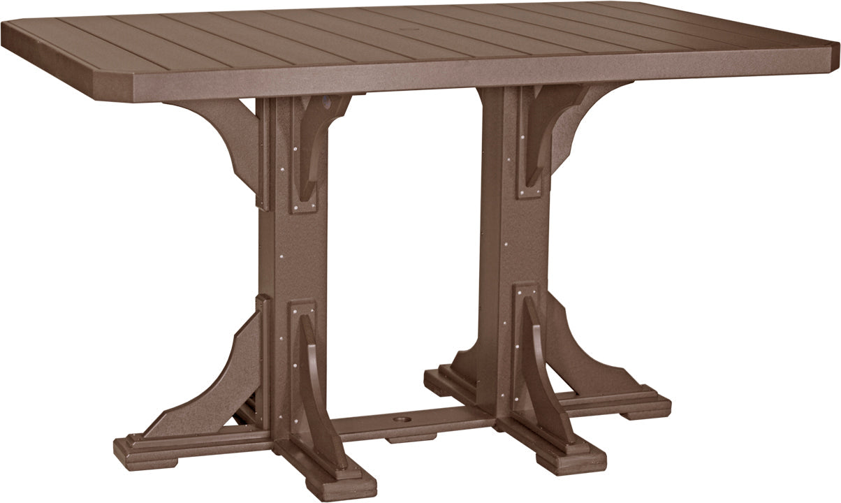 outdoor wooden dining table