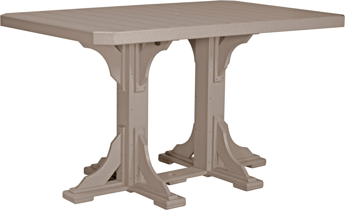 outdoor pedestal table rectangle