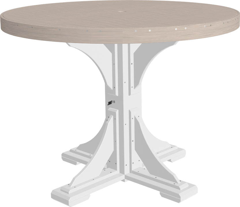 Birchwood & White Poly Counter Round Table, perfect for sunny afternoon teas.