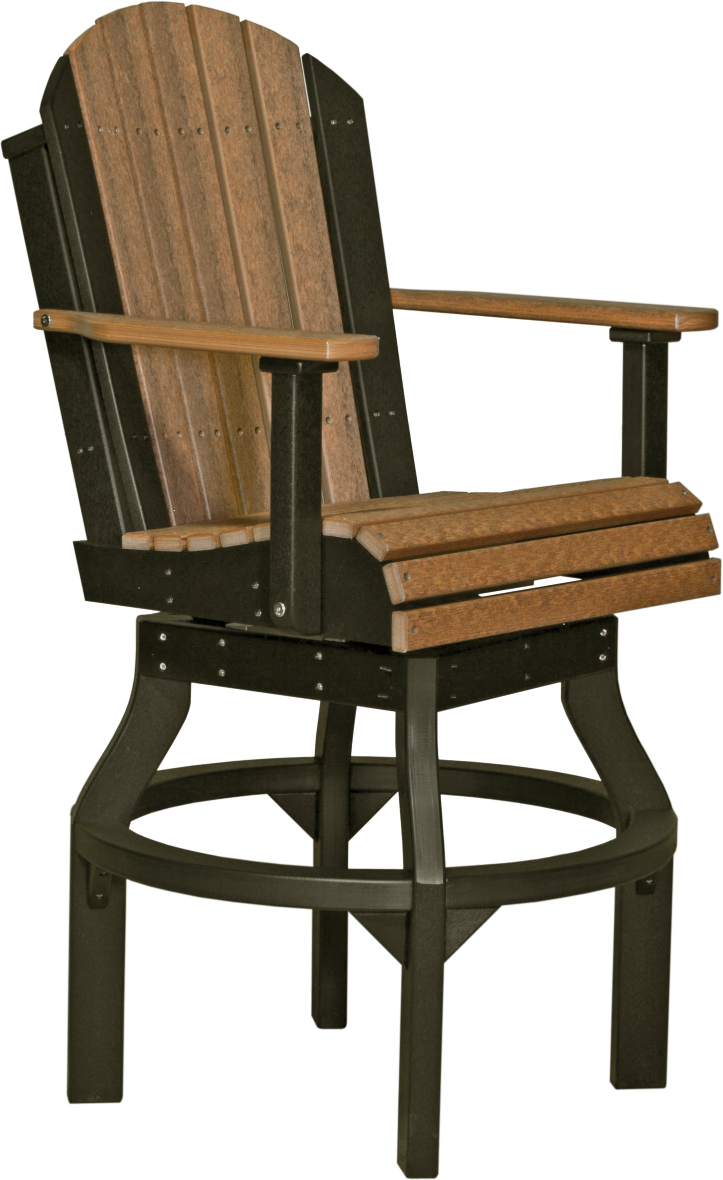 LUXCRAFT Poly Adirondack Bar Swivel Chair 2 Piece