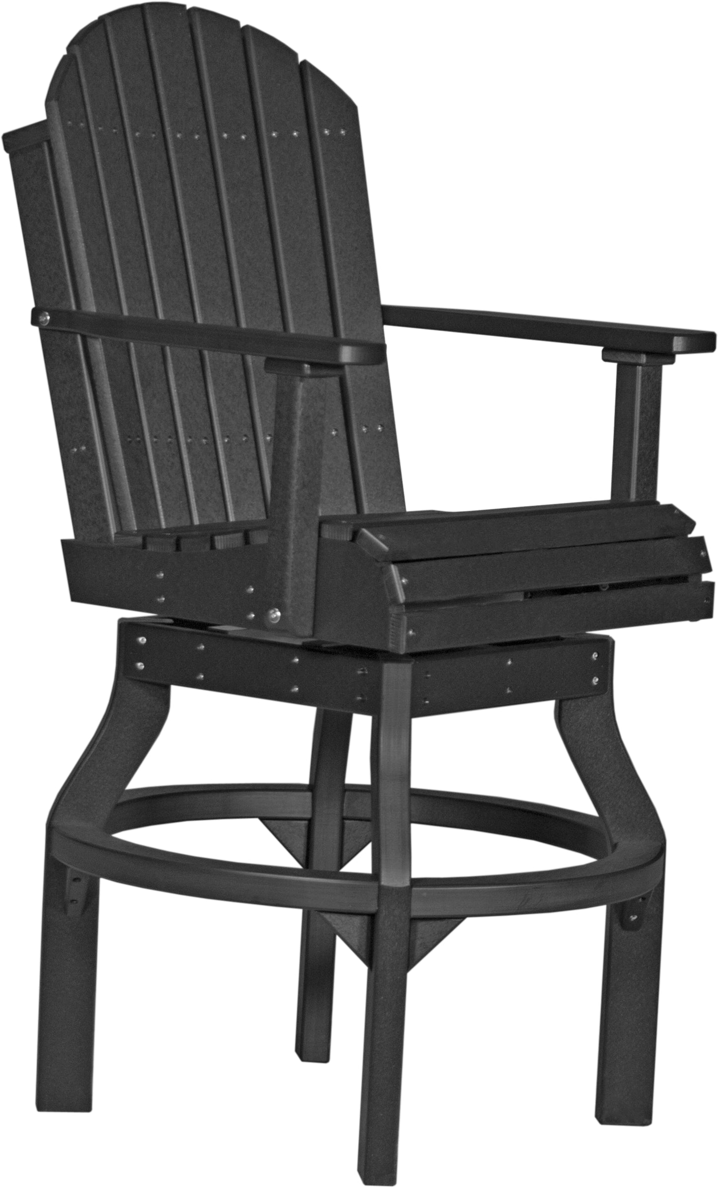 LUXCRAFT Poly Adirondack Bar Swivel Chair 2 Piece