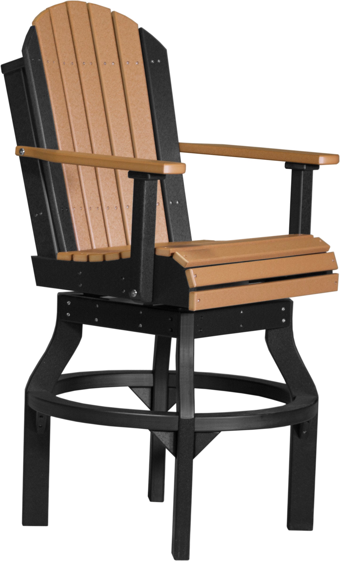 LUXCRAFT Poly Adirondack Bar Swivel Chair 2 Piece