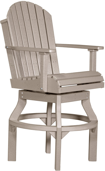 LUXCRAFT Poly Adirondack Bar Swivel Chair 2 Piece