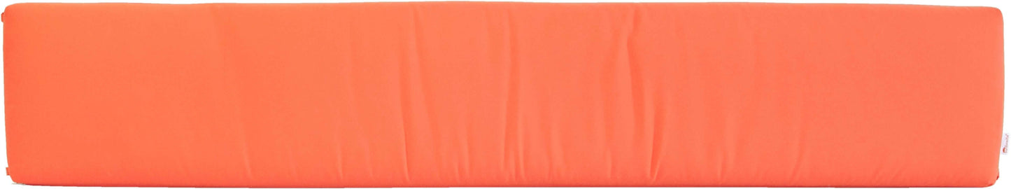 72" Cafe Bench Cushion in Melon - Vibrant Orange Color, Bright and Inviting, Perfect for Adding a Splash of Color to Outdoor Seating