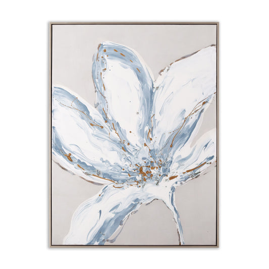 Full view of Whispers of a Lily painting showcasing its elegant floral design.