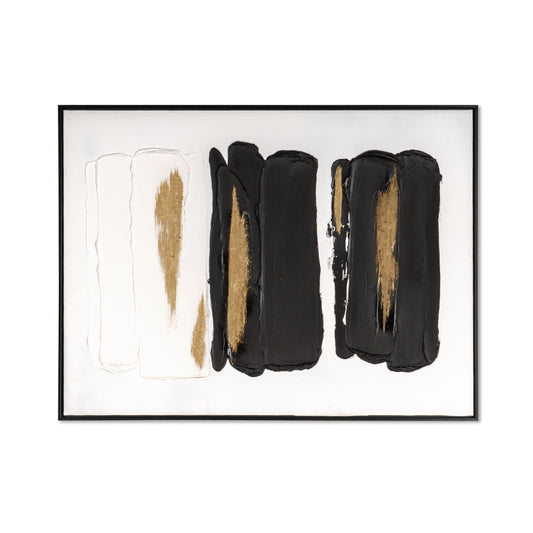 Abstract Harmony painting displayed on a white background, emphasizing its bold, textured design.