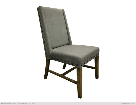 IFD Loft Brown Dining Upholstered Dining Chair 2 Piece