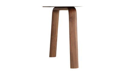 Side Profile of Malibu Dining Table’s Walnut Leg