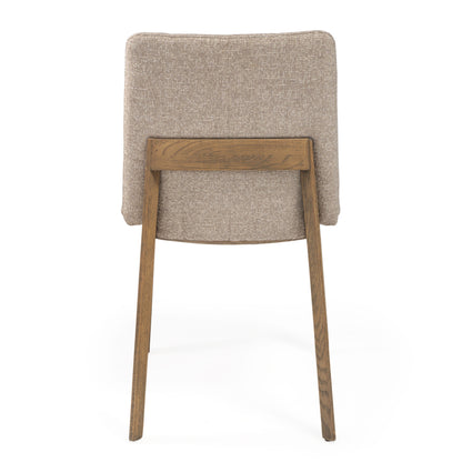 Rear view of the Dawson Dining Chair highlighting its solid wood frame and clean lines.