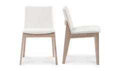 MOE'S Deco Cream Dining Chair 2 Piece