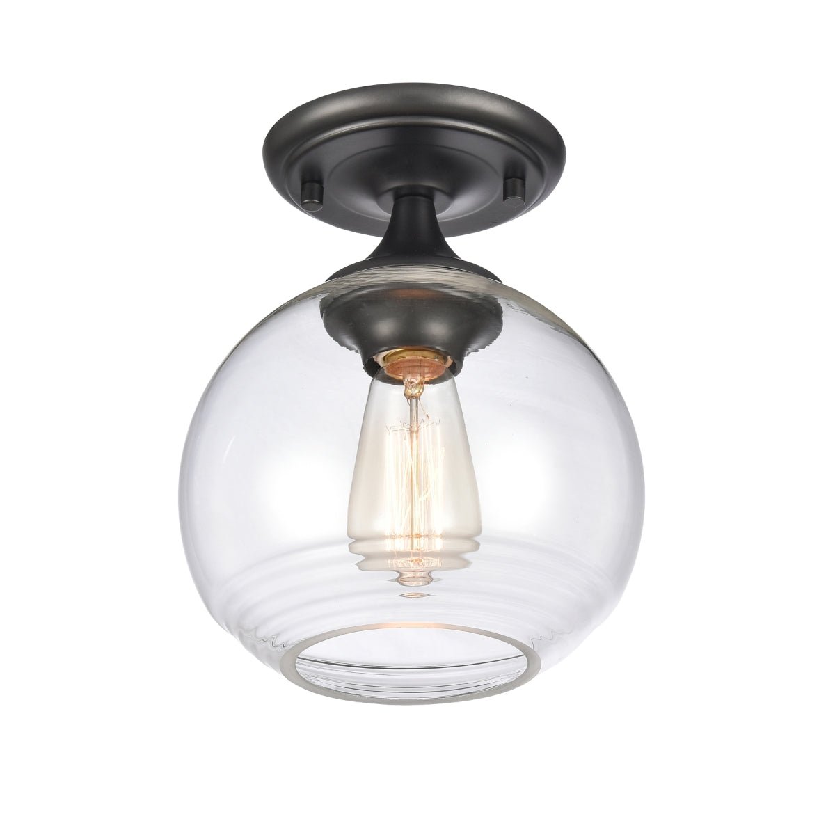 ELK HOME Angie 8” Semi Flush Mount - Echo Dining