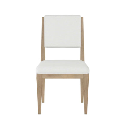  Front view of the Garrison Casual Dining Room Chair, showcasing its simple and elegant design.