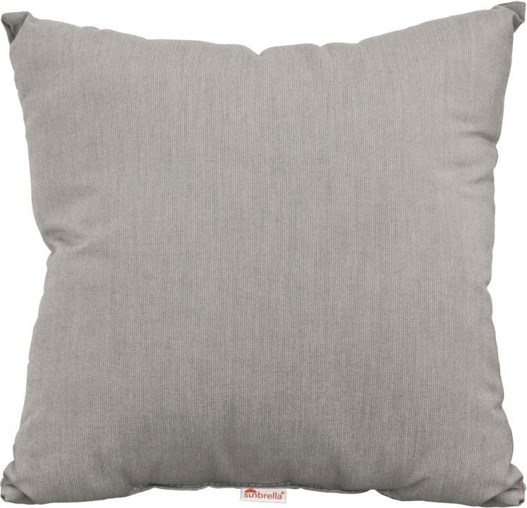 Soft Spectrum Dove gray LuxCraft throw pillow, versatile and stylish for both indoor and outdoor settings.