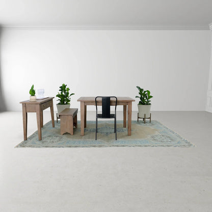 Dining room setup with the Irish Coast Sundried Small Rectangular Dining Table.