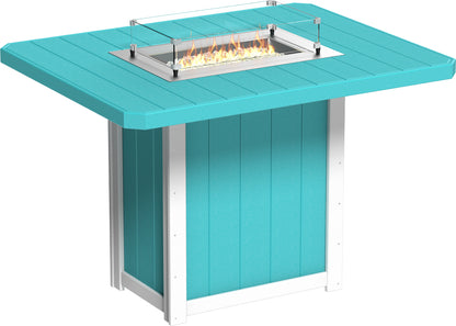 LUXCRAFT Lumin 62” Rectangular Bar Fire Table