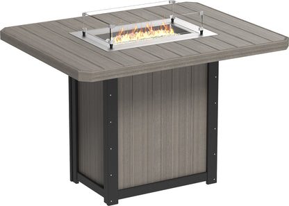 LUXCRAFT Lumin 62” Rectangular Bar Fire Table