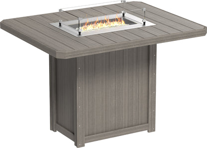 LUXCRAFT Lumin 62” Rectangular Bar Fire Table