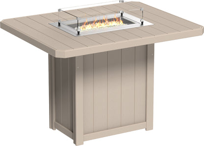 LUXCRAFT Lumin 62” Rectangular Bar Fire Table