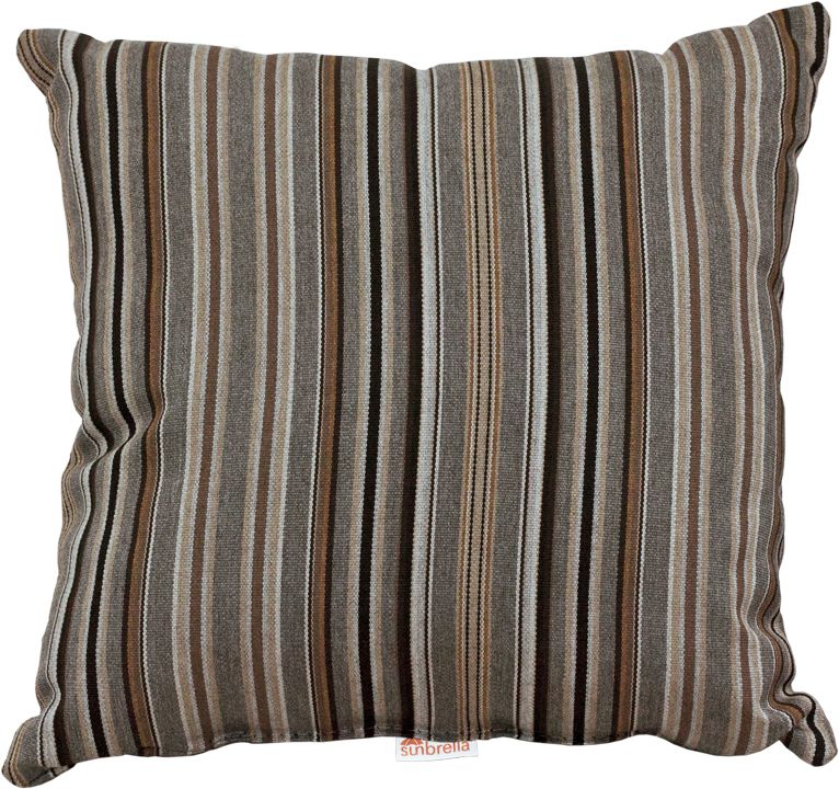 LuxCraft outdoor toss pillow in Cultivate Stone color, providing a neutral and sophisticated tone for outdoor furniture.