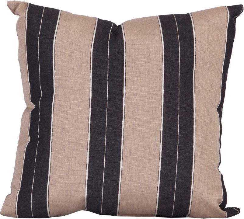 LuxCraft 15” outdoor toss pillow in Berenson Tuxedo color with Sunbrella® fabric, perfect for adding style and comfort to patios.