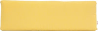 Buttercup outdoor Cushion: Solid yellow cushion, soft and bright, designed for comfort with side ties.