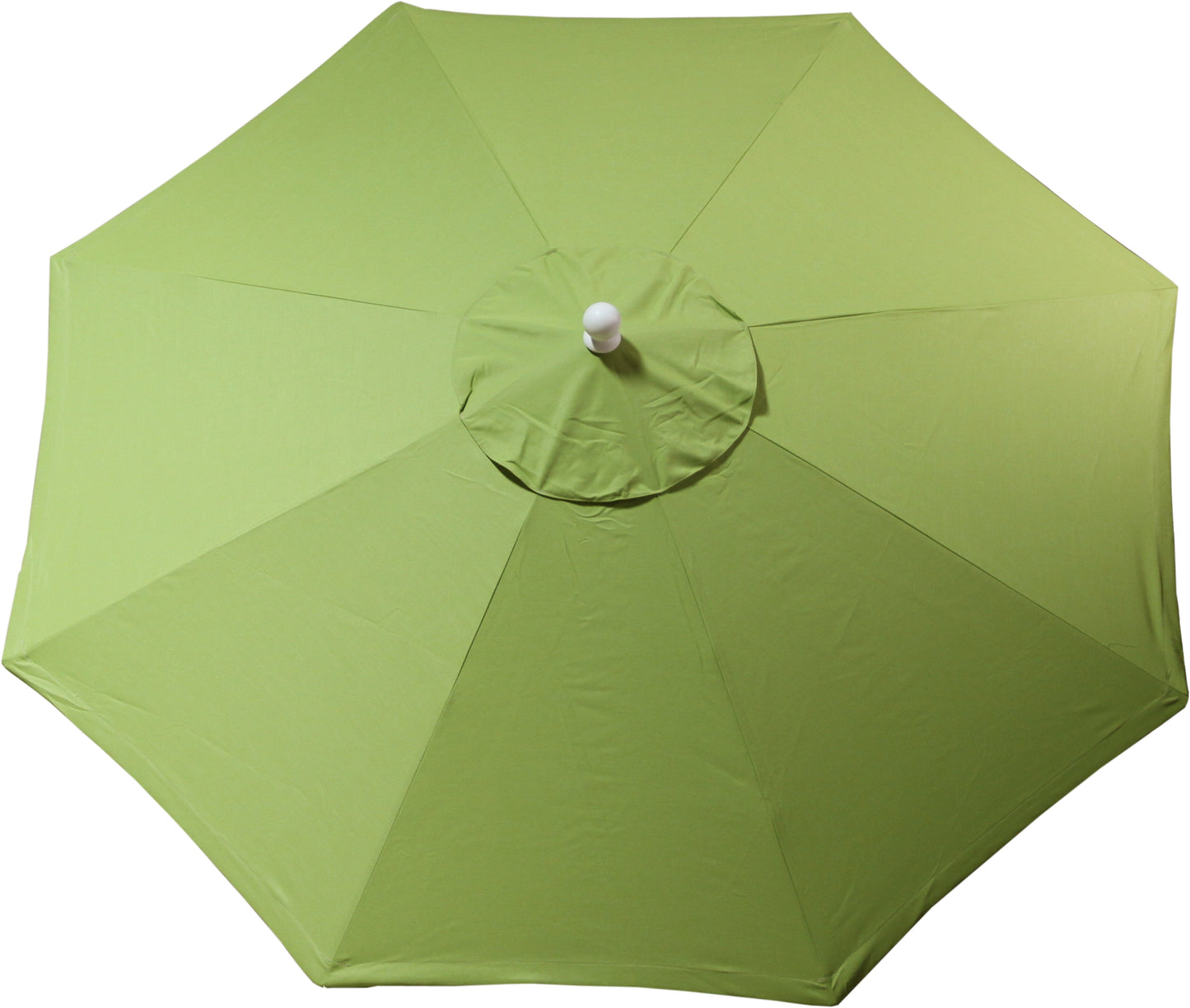 LuxCraft patio umbrella in Ginkgo, featuring a fresh and vibrant green color.