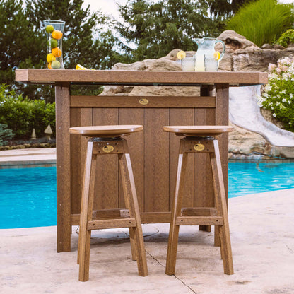 LUXCRAFT Poly Lumber Outdoor Bar Stool