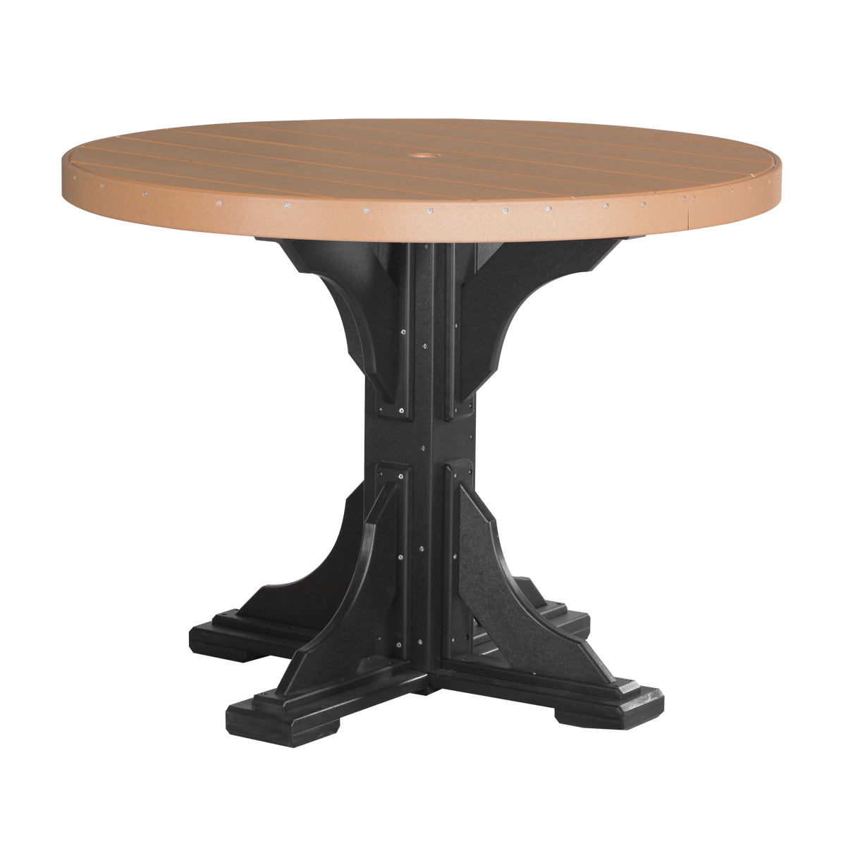 LUXCRAFT 4' Round Island Table Set 5 Piece