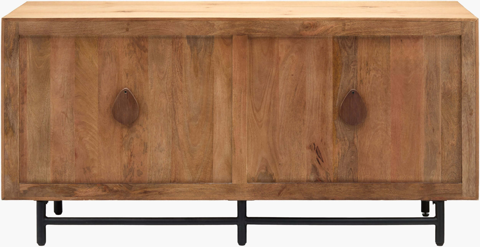 Molander Dining Sideboard by Surya, back view showcasing its natural wood grain and modern design.