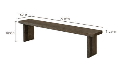 MOE'S Monterey Dining Bench - Echo Dining